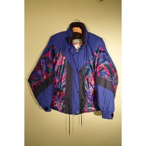 Vintage Women's SKI DOO Bombardier Ski Jacket Blue Color Adult Size XL